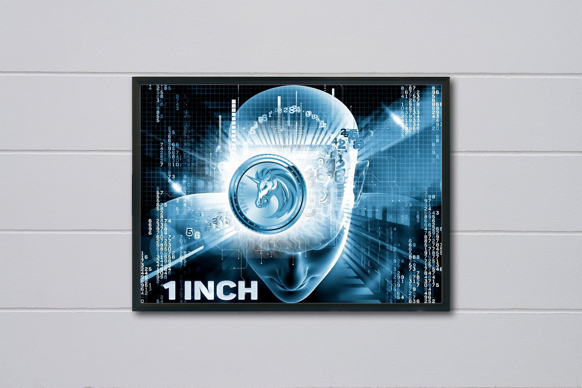 Crypto Money Wall Art Cryptocurrency Money Art 1 Inch Inch ...