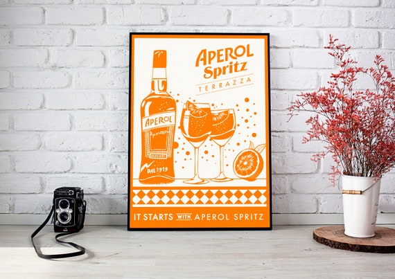 Canvas APEROL SPRITZ Art print POSTER