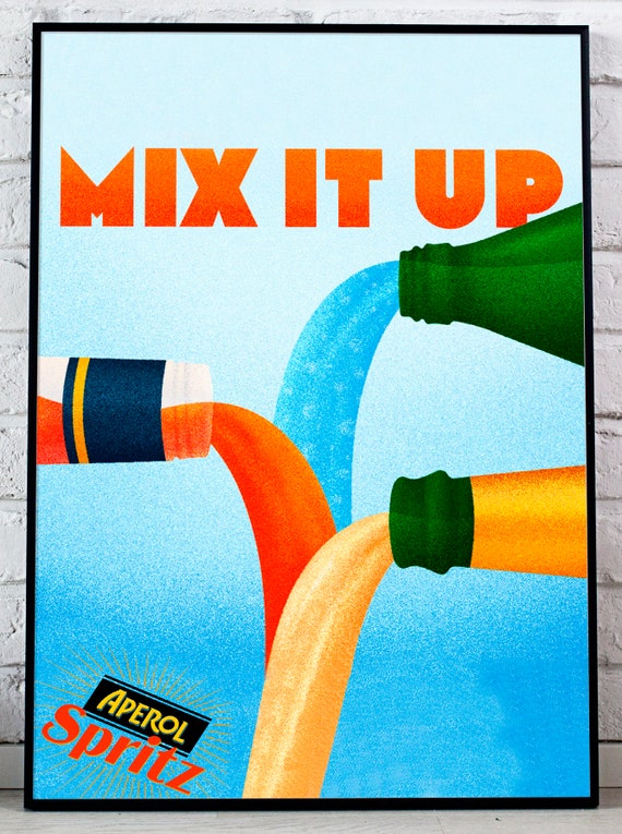 Aperol Spritz Poster Print Poster Canvas Art Print Poster For Home Wall Art Home Decor Art Prints Clothing Theme Poster