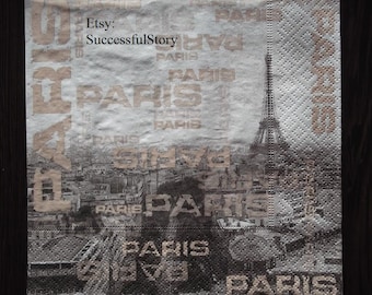 20 Servietten Serviette Paris City of love