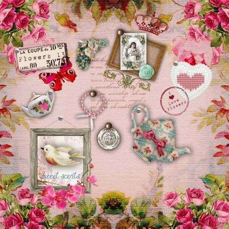4 Solo Papel Servilletas Para Decoupage mercado de Navidad Invierno