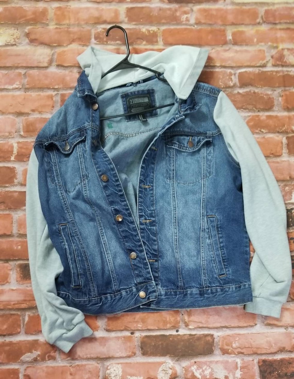 ON SALE Airbrushed used denim jacket New York Graffiti | Etsy