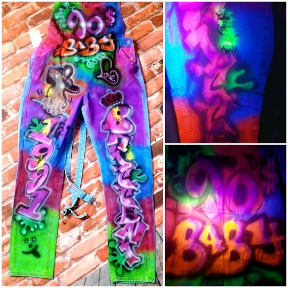 Dressed Winner Hip-hop Overalls 80s - Etsy
