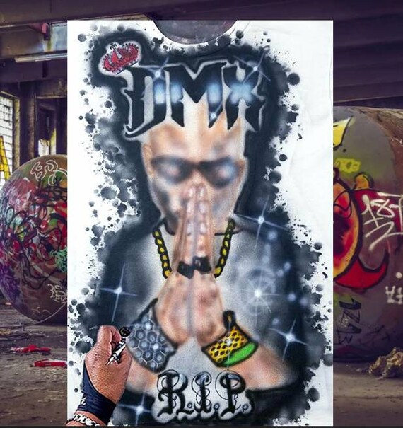 Airbrushed DMX Portrait Graffiti Style 