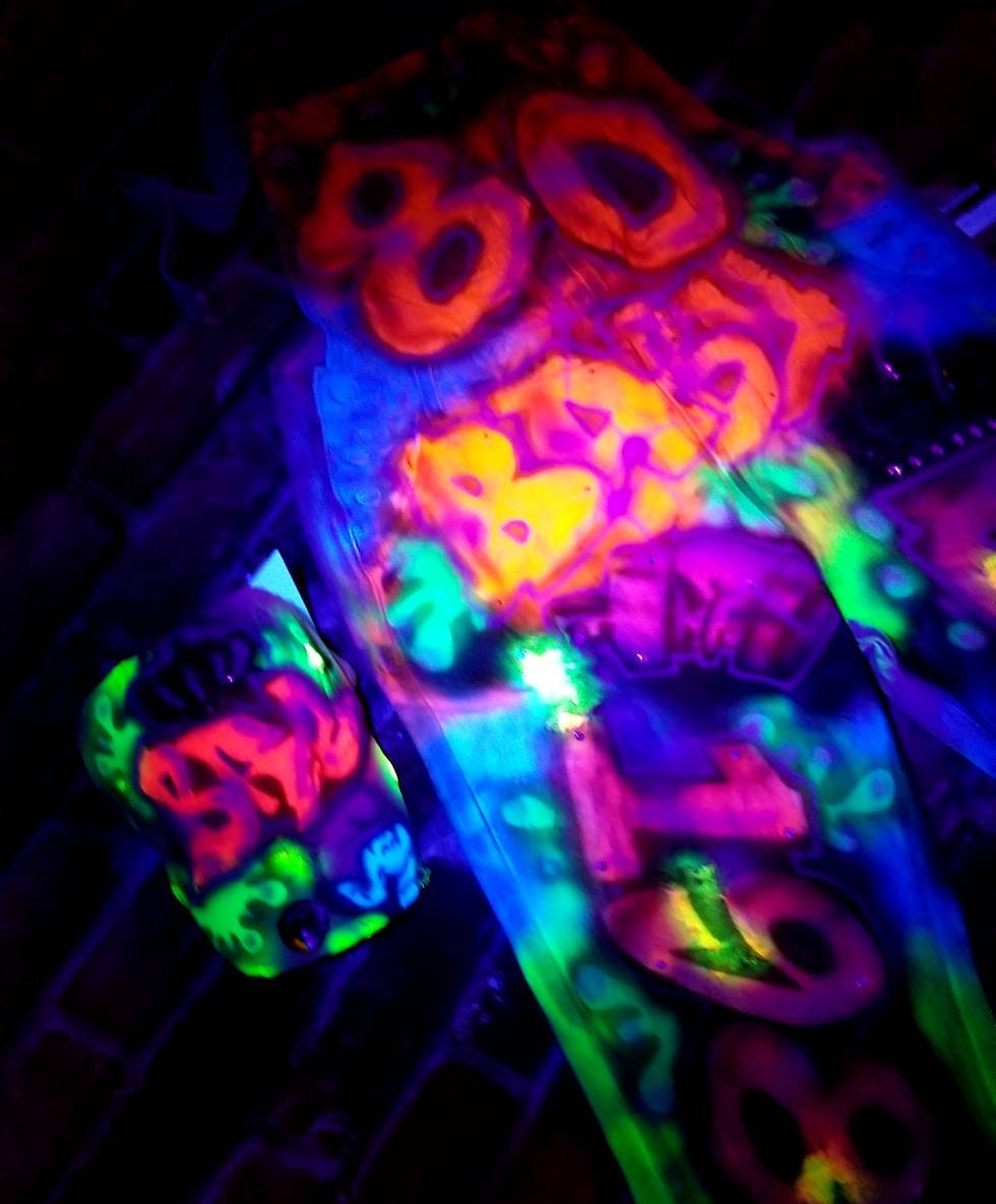 ON SALE Airbrushed UV Glow Hip-hop 80s 90s 2ks Denim - Etsy