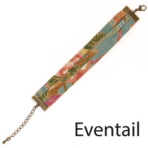 Graphic Japanese fabric bracelet