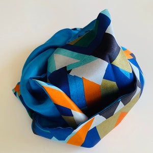 Liberty of London 100% Silk Blue Snood