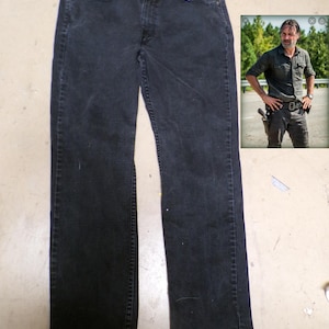 NYTT! Rick Grimes Walking Dead Svarta 514 Levi Jeans STORLEK 36W 30L Lika modell Använda i programmet