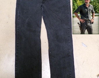 NIEUW ARTIKEL! Rick Grimes Walking Dead zwarte 514 Levi-jeans MAAT 36 W 30 l Zoals gedragen tijdens de show
