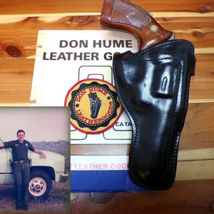 1970's HUME Bulwark H900 1-4 USBP Marked Border Patrol Uniform Holster for S&W K Frame Models 10 12 15 19 64 65 66 4" RUGER Security Six 4"