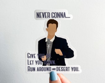 $10 Coupon Rick Roll Prank With No Ads - Rick Roll Prank Sticker - Sticker