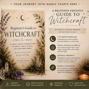 Guida di stregoneria per principianti in PDF / Stregoneria per principianti / Magia lunare, incantesimi, rituali e scuola di stregoneria