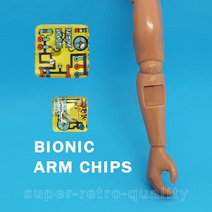 Six Million Dollar Man bionic arm chips SMALL OR LARGE