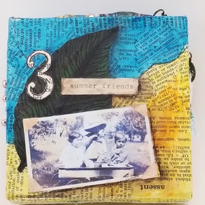 Mixed media art canvas