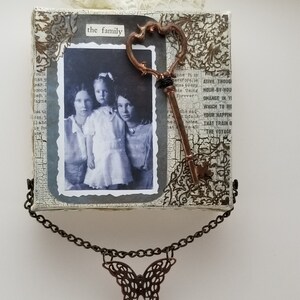 Mixed media art canvas, Family