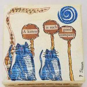 Mixed media art canvas