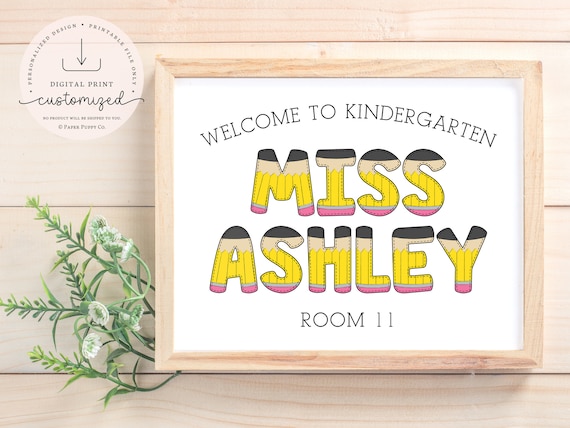 DIGITAL Custom Classroom Print | Personalized Teacher Digital Print | Personalized Classroom Decor | Teacher Gift | Teacher Classroom Poster