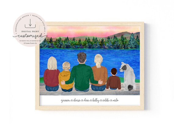 Custom Family Print | Personalized Family Portrait | Gift Ideas | Custom Family Gift Ideas | Home Decor | Digital Download