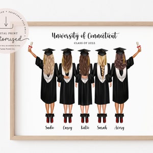 Personalized Graduation Print, Graduation Gift, Friends Graduation Gift, Sister Graduation College Graduate Daughter Graduation Custom Grad