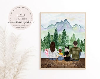 Custom Family Print | Personalized Family Portrait | Gift Ideas | Custom Family Gift Ideas | Home Decor | Digital Download