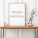 Progress Over Perfection Print | Inspirational Quote | Printable Wall ...