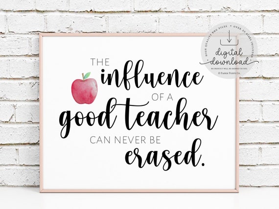 Teacher Quote Print | Classroom Education Print | Teacher Gift | Teacher Appreciation | Classroom Print | Classroom Decor | Digital