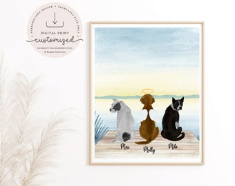 Personalized Pet Print | Dogs Print | Custom Dog Portrait | Custom Dog Owner Gift | Custom Prints | Custom Gift Ideas