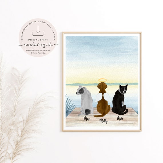 Personalized Pet Print | Dogs Print | Custom Dog Portrait | Custom Dog Owner Gift | Custom Prints | Custom Gift Ideas