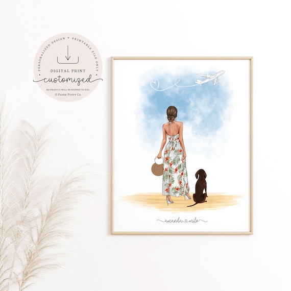 Personalized Pet Print | Digital Download | Dog Mom Print | Family Pet Portrait | Custom Dog Owner Gift | Custom Prints | Custom Gift Ideas