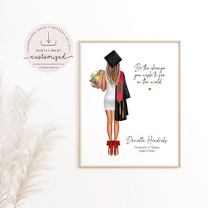 Personalized Graduation Print, Graduation Gift, Friends Graduation Gift, Sister Graduation College Graduate Daughter Graduation Custom Grad