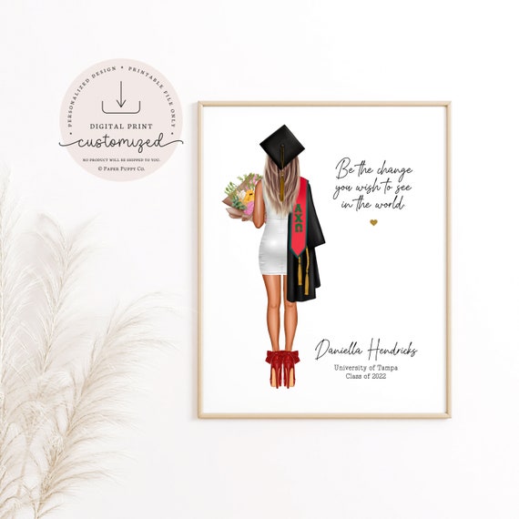 Personalized Graduation Print, Graduation Gift, Friends Graduation Gift, Sister Graduation College Graduate Daughter Graduation Custom Grad