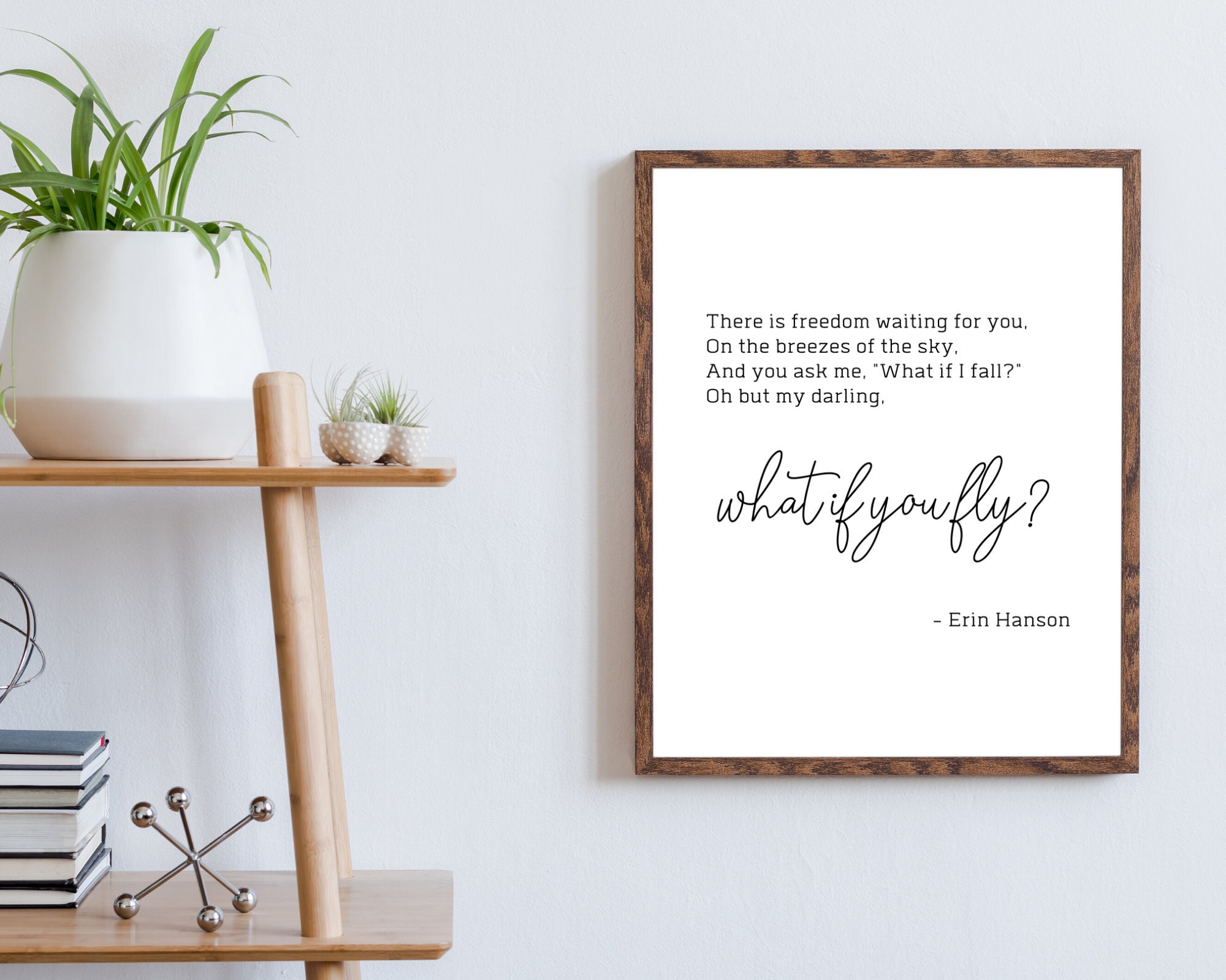 What if You Fly Quote Print Erin Hanson Quote Etsy