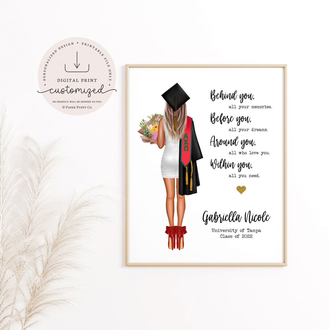 Personalized Graduation Print, Graduation Gift, Friends Graduation Gift ...