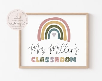 DIGITAL Custom Classroom Print | Personalized Teacher Digital Print | Personalized Classroom Decor | Teacher Gift | Teacher Classroom Poster
