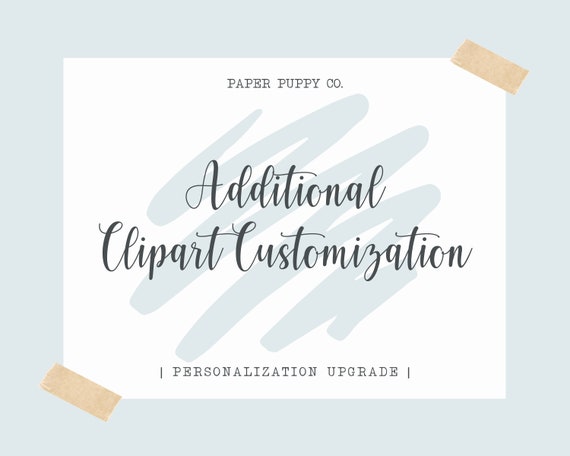 Add-On: Clipart Customization for Portrait Designs