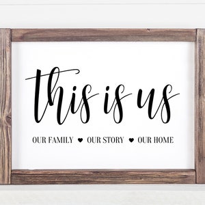 This Is Us Family Print | Digital Download | Living Room Wall Art | Family Print Home Decor | Printable Home Decor | Quote Print
