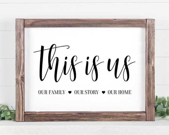 This Is Us Family Print | Digital Download | Living Room Wall Art | Family Print Home Decor | Printable Home Decor | Quote Print