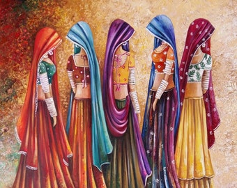 Colors of South Asia --- Oil Painting