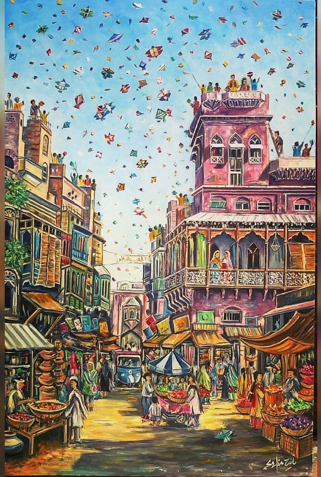 Basant Handmade Oil Paintings pakistani/indian Art Etsy