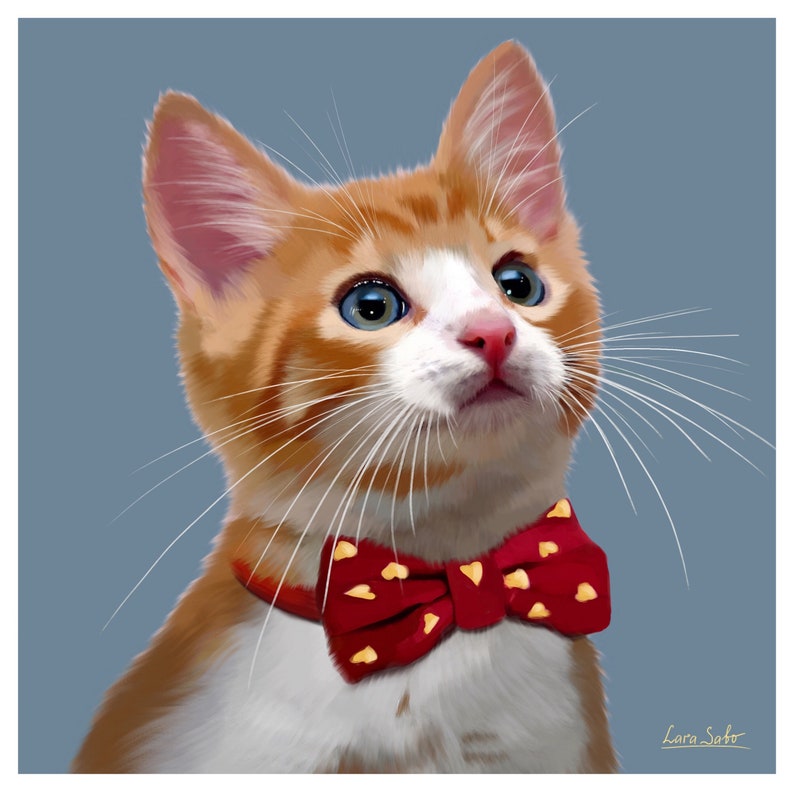 Pet Memorial Cat Portrait Pet Lover Gift Personalized Dog Custom Pet Portrait Dog Portrait Dog Illustration Illustration Cat Pet Art