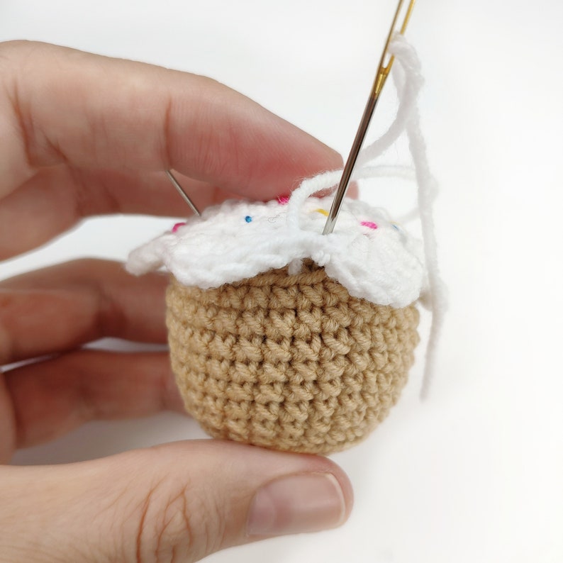 CROCHET CUPCAKE pattern free amigurumi pattern amigurumi play food pattern Crochet food PDF pattern Easter decoration