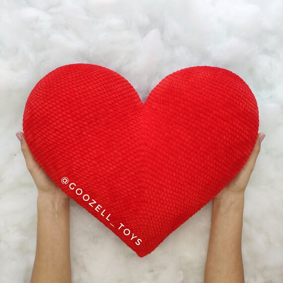 large heart pillow
