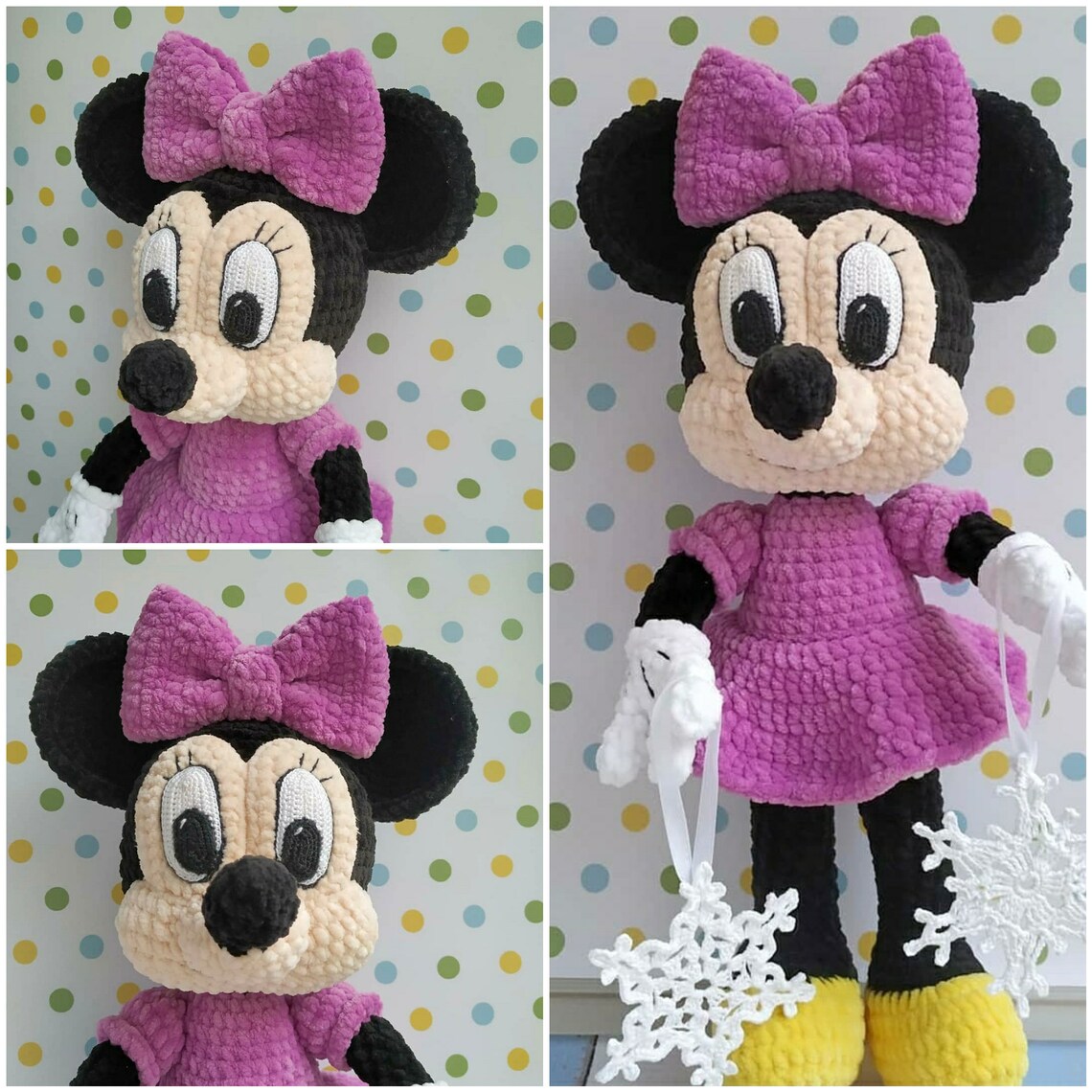 MINNIE MOUSE amigurumi crochet pattern Disney Crochet Etsy
