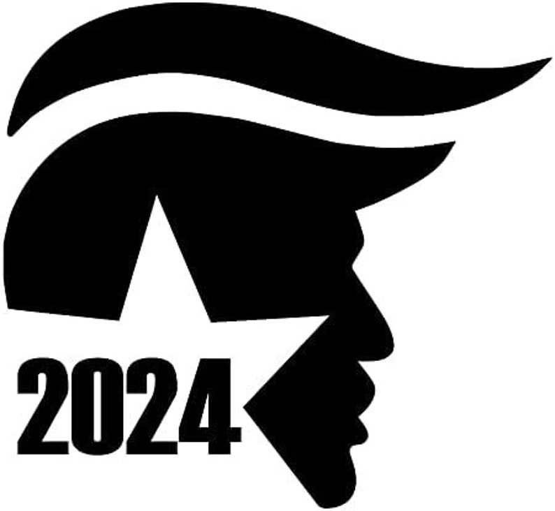 TRUMP 2024 Head Decal Etsy