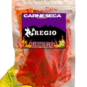Carne Seca 2.4 oz mexicana dried beef / thin /  Fuego flavor / powder on top  Mexican snack