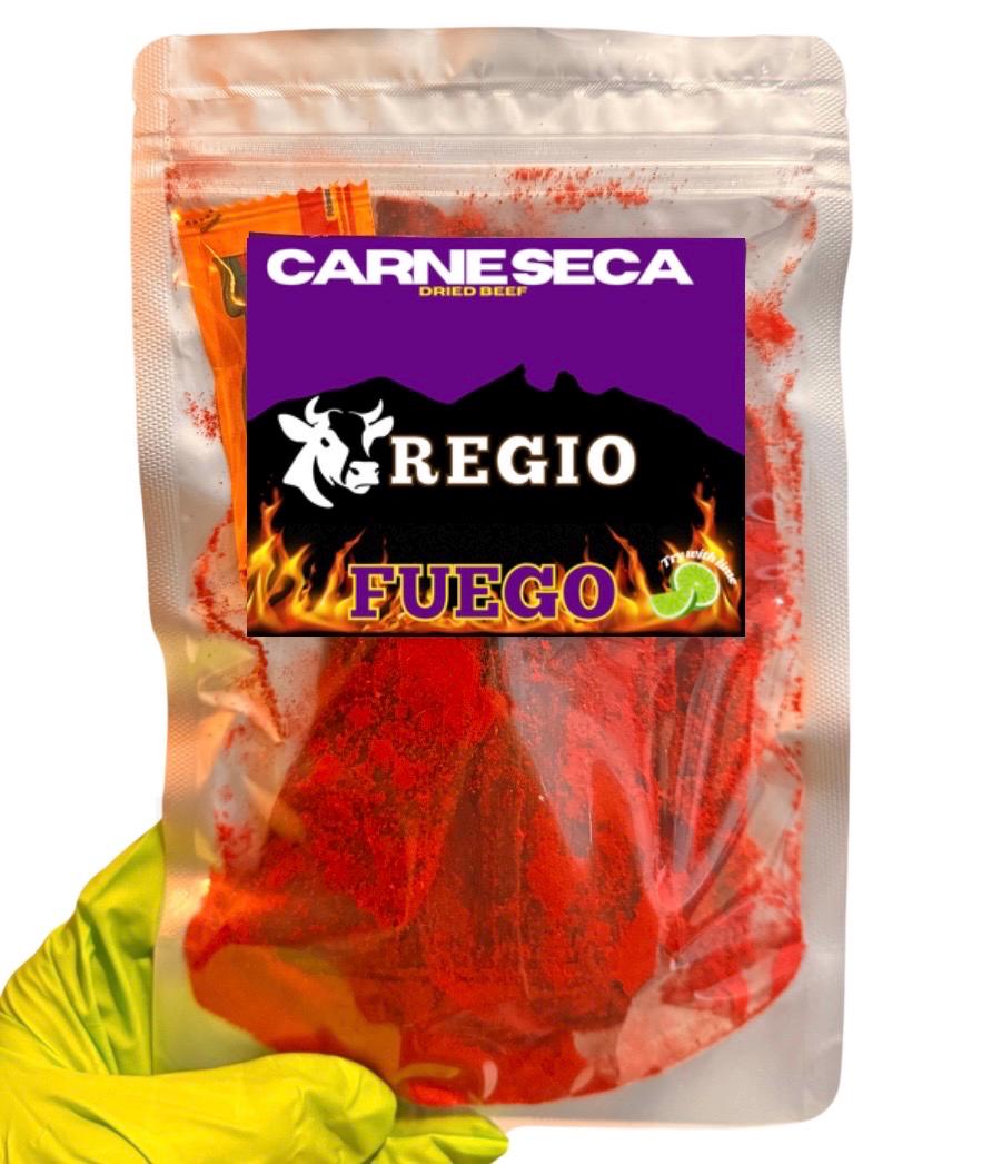 Carne Seca 2.4 oz mexicana dried beef / thin /  Fuego flavor / powder on top  Mexican snack