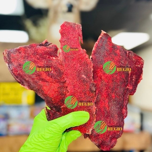 Carne Seca mexicana beef jerky dried meat Takis fuego flavor Mexican snack