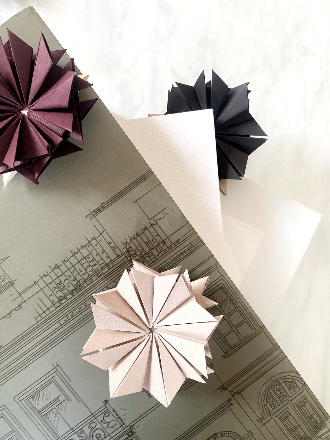 Origami Flower Corner Bookmark Unique Handmade Reader Gift - Etsy