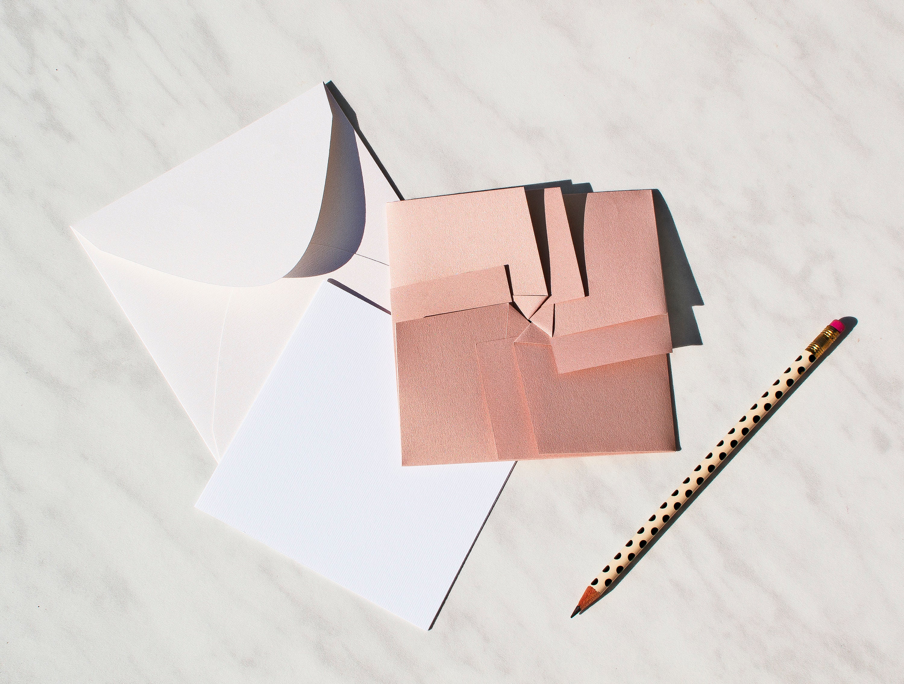 Enveloppe avec carte - Argent – Atelier origami