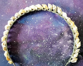 Sea shells headband shells jewelry beach mermaid crown beach day crown beach party outfit wedding festival hairpiece siren headpiece